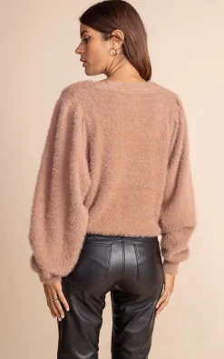 Women Dancing Leopard Bambino Cardigan In Mocha