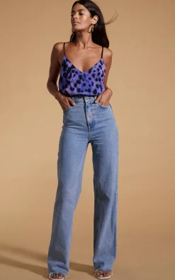 Women Dancing Leopard Birdie Cami Top In Lilac Leopard