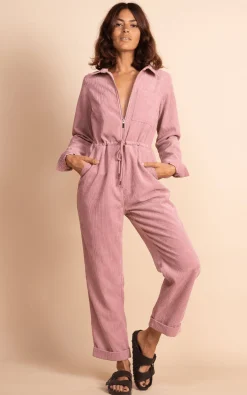 Women Dancing Leopard Blaze Boilersuit In Rose Pink