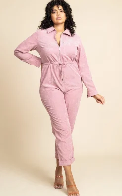Women Dancing Leopard Blaze Boilersuit In Rose Pink