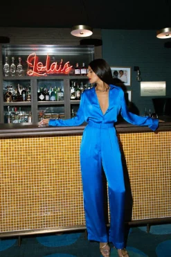 Women Dancing Leopard Cassia Trouser In Blue