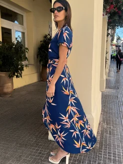 Women Dancing Leopard Cayenne Dress In Bamboo