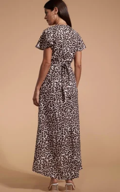 Women Dancing Leopard Cayenne Dress In Bare Leopard