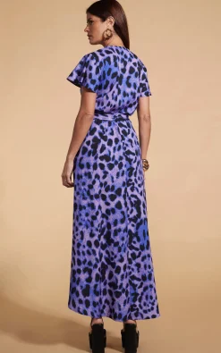 Women Dancing Leopard Cayenne Dress In Lilac Leopard