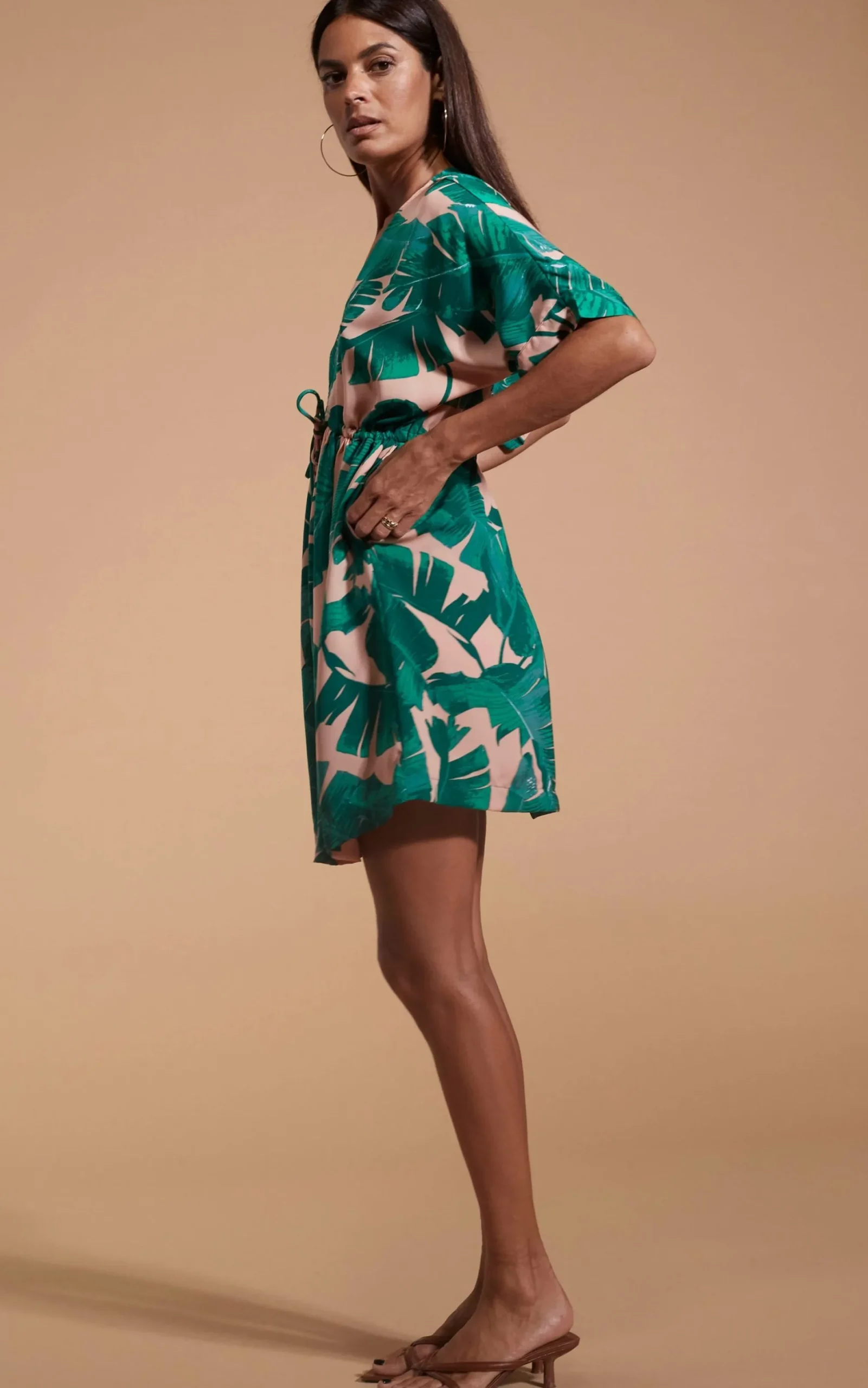 Women Dancing Leopard Coco Loco Dress In Vintage Palm Beige