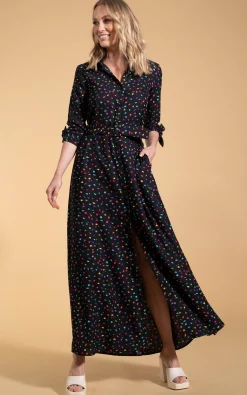 Women Dancing Leopard Dove Dress In Abstract Multi