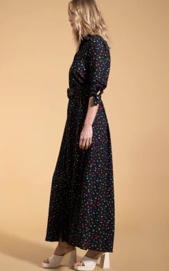 Women Dancing Leopard Dove Dress In Abstract Multi