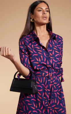 Women Dancing Leopard Dove Dress In Chilli Pepper