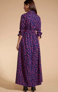 Women Dancing Leopard Dove Dress In Chilli Pepper