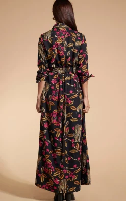 Women Dancing Leopard Dove Dress In Leopards In Vines