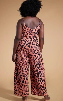 Women Dancing Leopard Gabriella Jumpsuit In Plorange Leopard