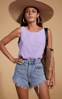 Women Dancing Leopard Halo Guava Twist Top In Lilac
