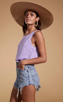 Women Dancing Leopard Halo Guava Twist Top In Lilac