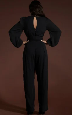 Women Dancing Leopard Holly Jumpsuit In Black