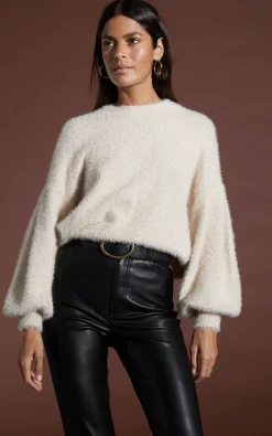 Women Dancing Leopard Honey Jumper In Beige