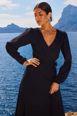Women Dancing Leopard Jagger Maxi Dress In Black