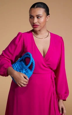 Women Dancing Leopard Jagger Maxi Dress In Magenta - Extended Sizing