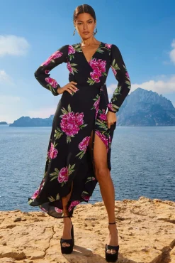 Women Dancing Leopard Jagger Maxi Dress In Pink Peony