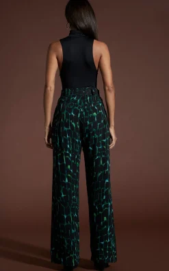Women Dancing Leopard Jesse Trousers In Green Alligator