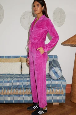 Women Dancing Leopard Katsumi Jumpsuit In Orchard Pink