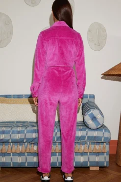 Women Dancing Leopard Katsumi Jumpsuit In Orchard Pink