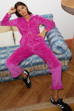 Women Dancing Leopard Katsumi Jumpsuit In Orchard Pink