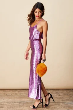 Women Dancing Leopard Khalessi Sequin Skirt In Pink
