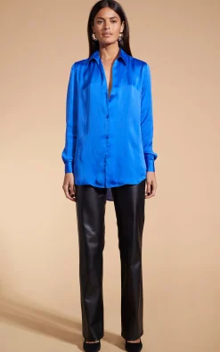 Women Dancing Leopard Konstantina Shirt In Blue