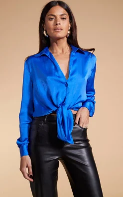 Women Dancing Leopard Konstantina Shirt In Blue