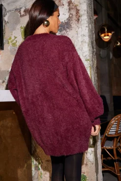 Women Dancing Leopard Lottie Cardigan In Winter Berry