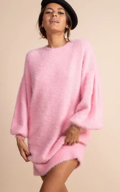 Women Dancing Leopard Maggie Jumper Dress In Candy Pink
