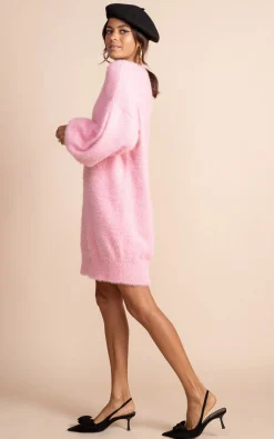 Women Dancing Leopard Maggie Jumper Dress In Candy Pink
