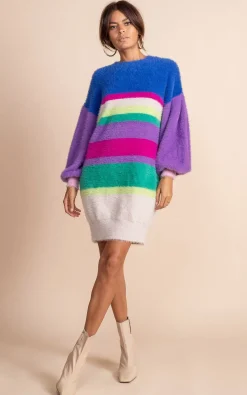 Women Dancing Leopard Maggie Jumper Dress In Stripe