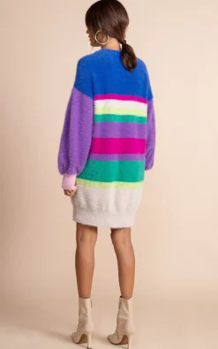 Women Dancing Leopard Maggie Jumper Dress In Stripe