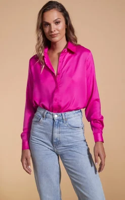Women Dancing Leopard Nevada Shirt In Magenta