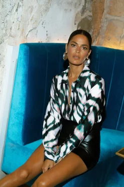 Women Dancing Leopard Nevada Shirt In Watercolour Zebra