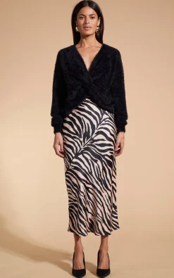 Women Dancing Leopard Renzo Skirt In Blush Zebra