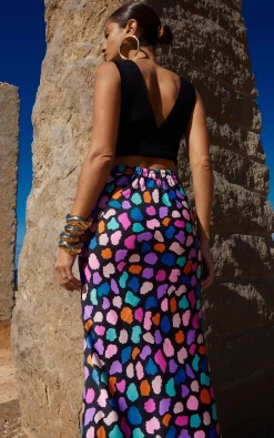 Women Dancing Leopard Renzo Skirt In Multi Cloud