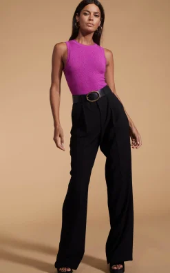Women Dancing Leopard Riva Pointelle Bodysuit In Purple