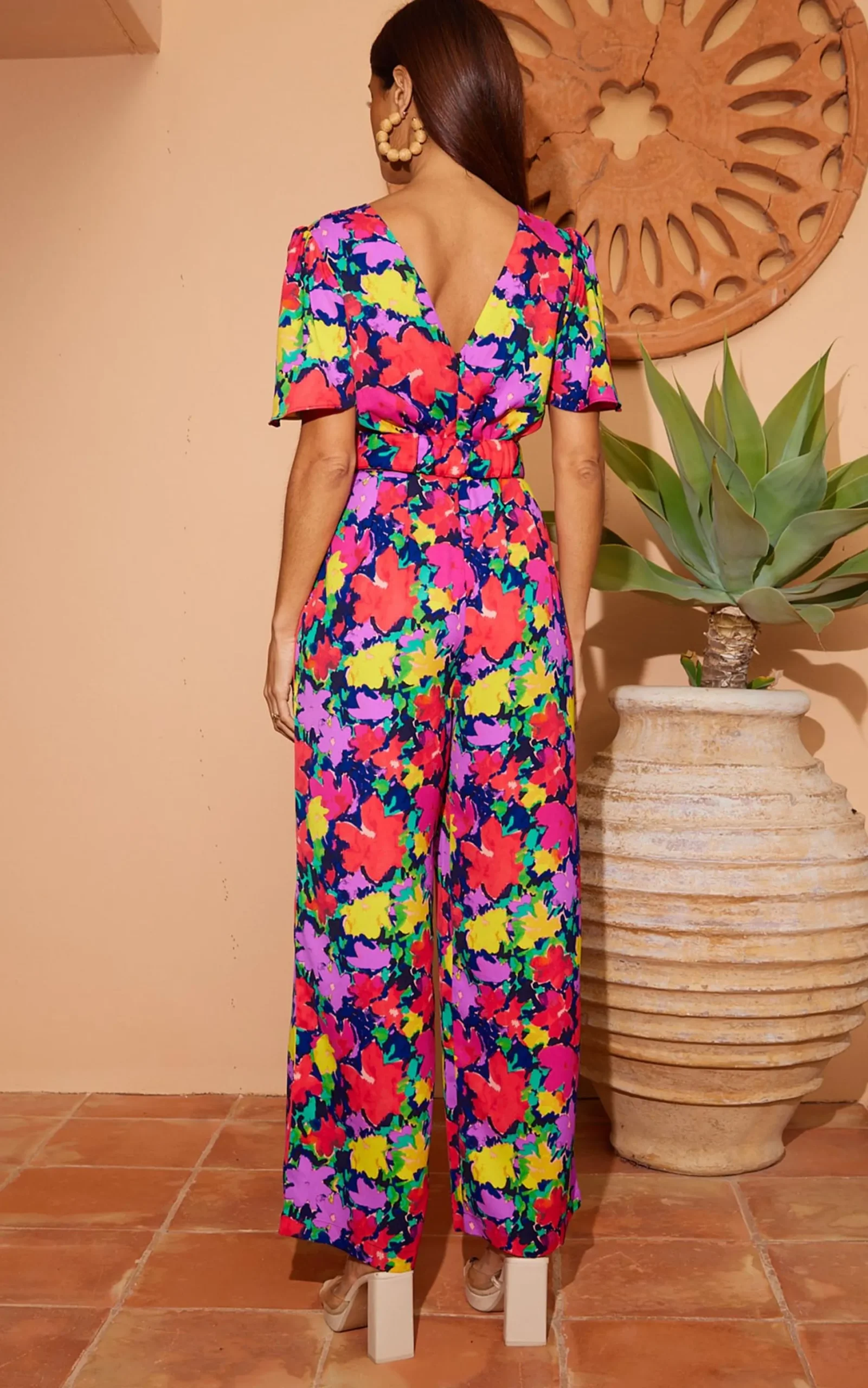 Women Dancing Leopard Saskia Jumpsuit In Vintage Floral (Reversible)