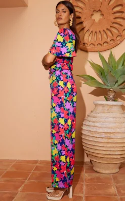 Women Dancing Leopard Saskia Jumpsuit In Vintage Floral (Reversible)