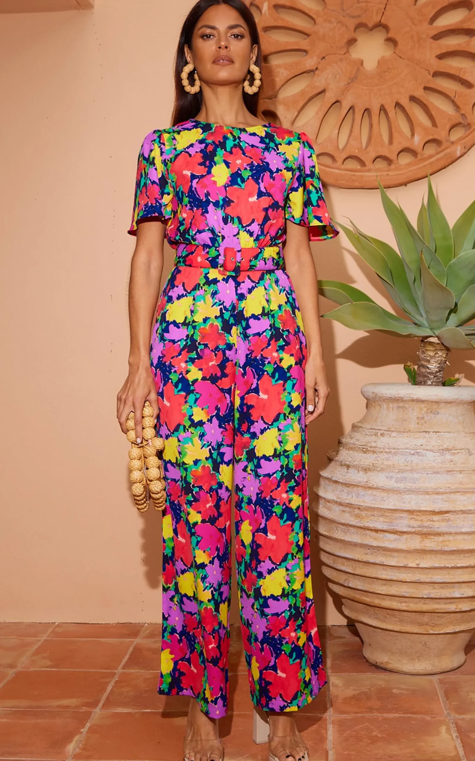 Women Dancing Leopard Saskia Jumpsuit In Vintage Floral (Reversible)