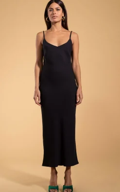 Women Dancing Leopard Sienna Midaxi Dress In Black