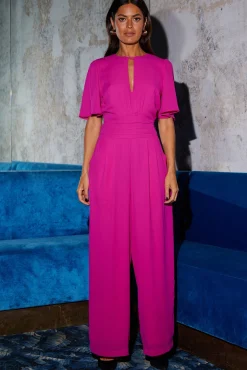 Women Dancing Leopard Silva Jumpsuit In Magenta