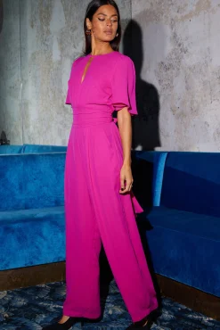 Women Dancing Leopard Silva Jumpsuit In Magenta