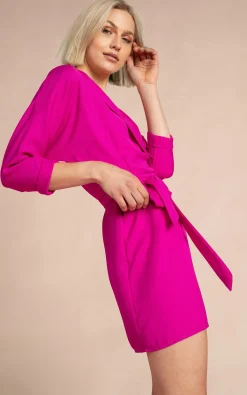 Women Dancing Leopard Valley Mini Dress In Magenta