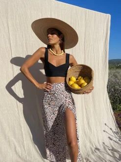 Women Dancing Leopard Whitney Maxi Wrap Skirt In Leopard