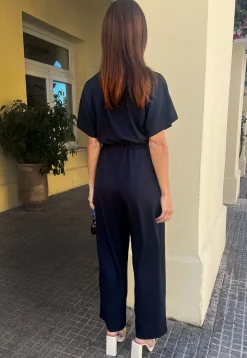 Women Dancing Leopard Zeta Jumpsuit In Black
